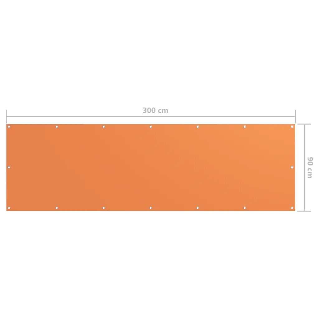 Paravento Balcone Arancione 90x300 cm Tessuto Oxford 135048