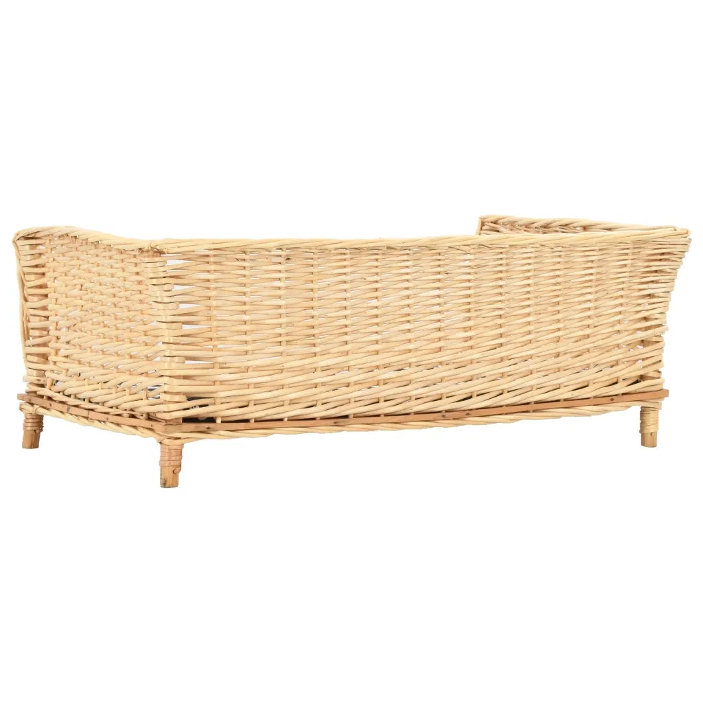Cesta per Cani con Cuscino 90x54x35 cm Salice Naturale CFW9773383