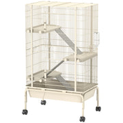 Gabbia per Animali Domestici 4 Livelli ¨C Zephmum ¨C 88x48x150 cm