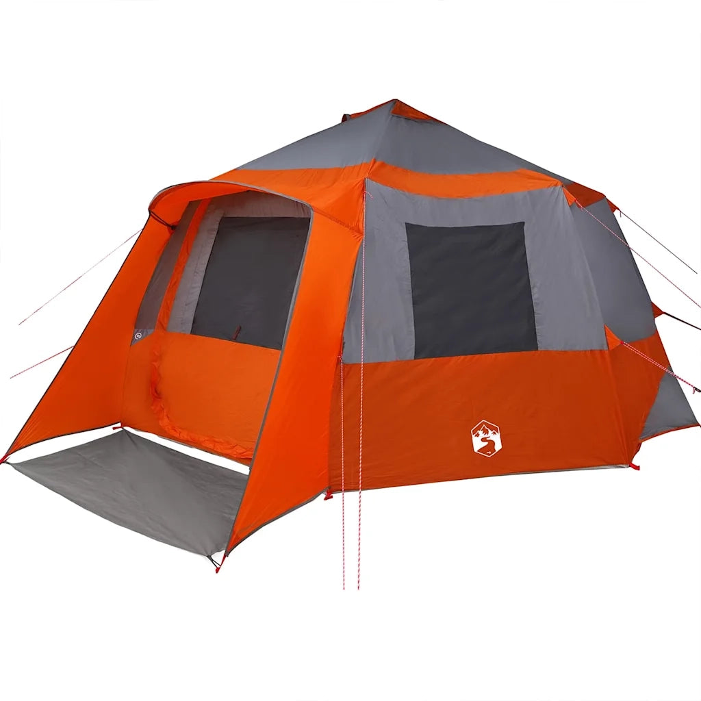 Tenda da campeggio per 12 persone con tetto Grigio e arancione 42004058