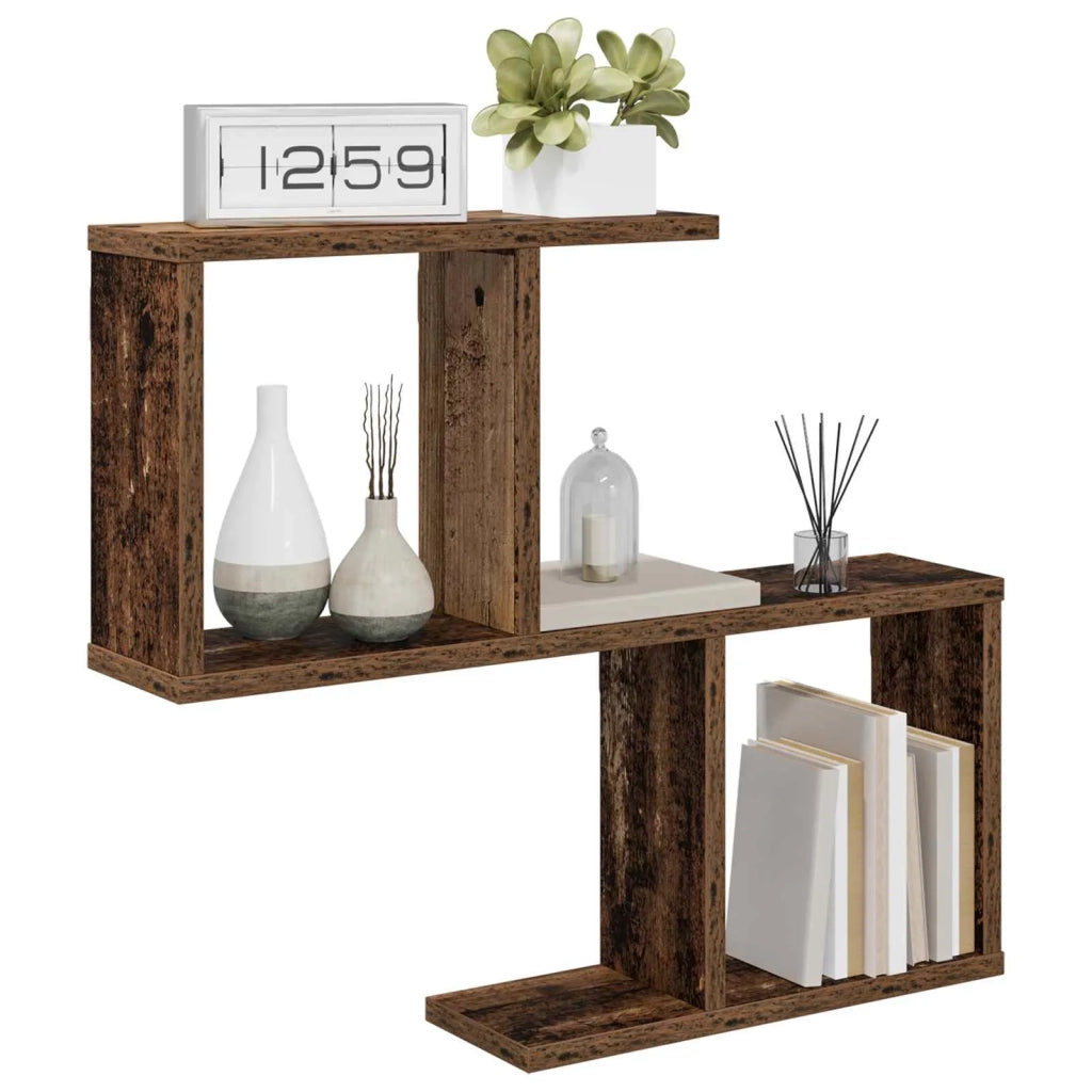 Scaffale da parete Legno antico 60 x 12 x 50,5 cm 8012266