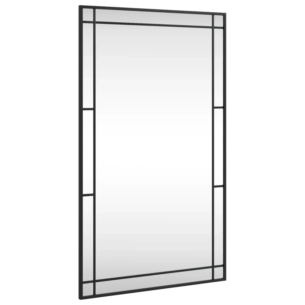 Specchio da Parete Nero 60x100 cm Rettangolare in Ferrocod mxl 80282