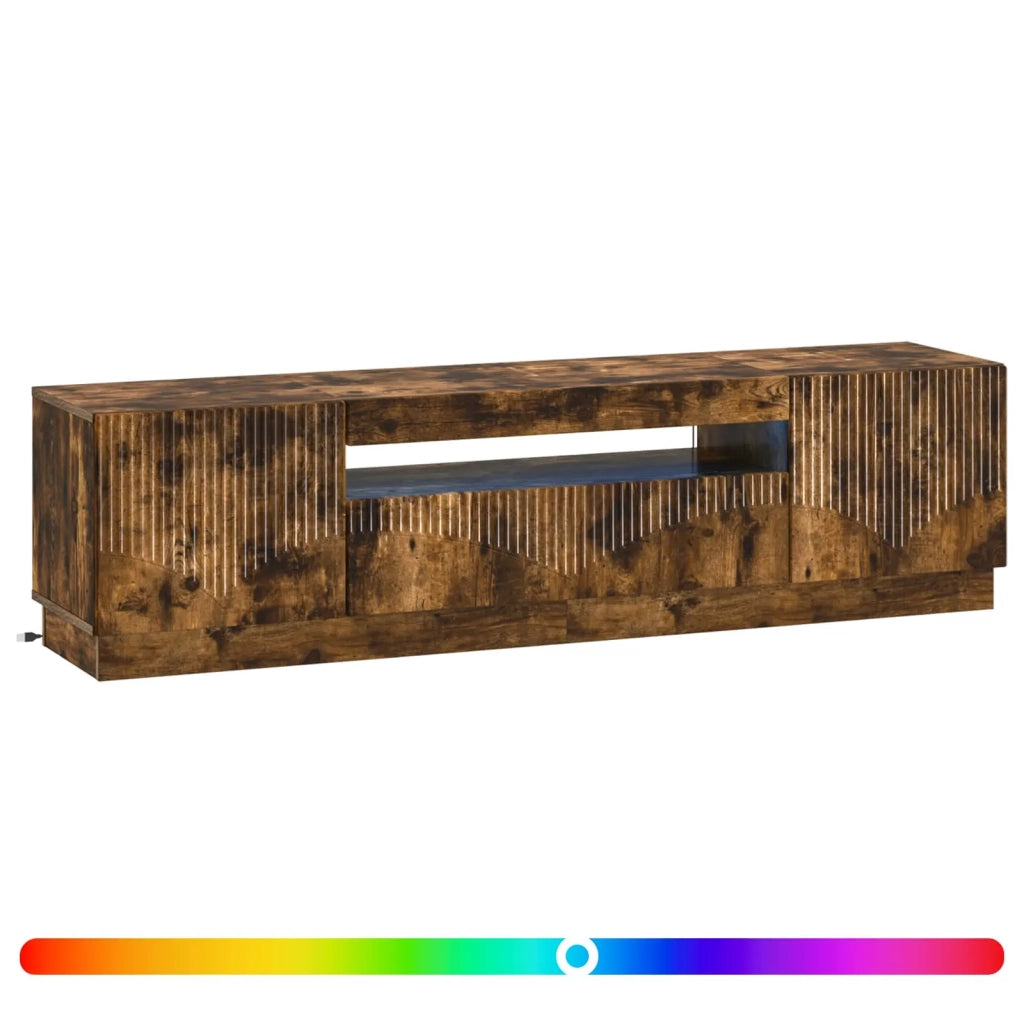 Mobile TV LED Rovere Fumo Legno ingegnerizzato 897350