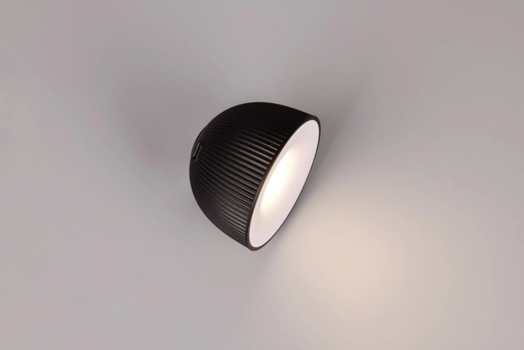 Lampada tavolo LED 3W nera con clip dimmer RL Maxima