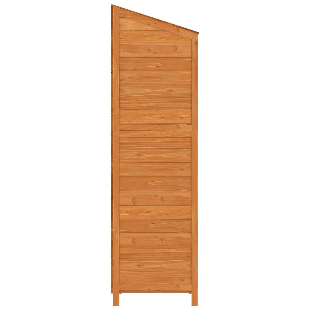 Casetta da giardino 102 x 52 x 1745 cm in legno massello di abete marrone 02_0044045