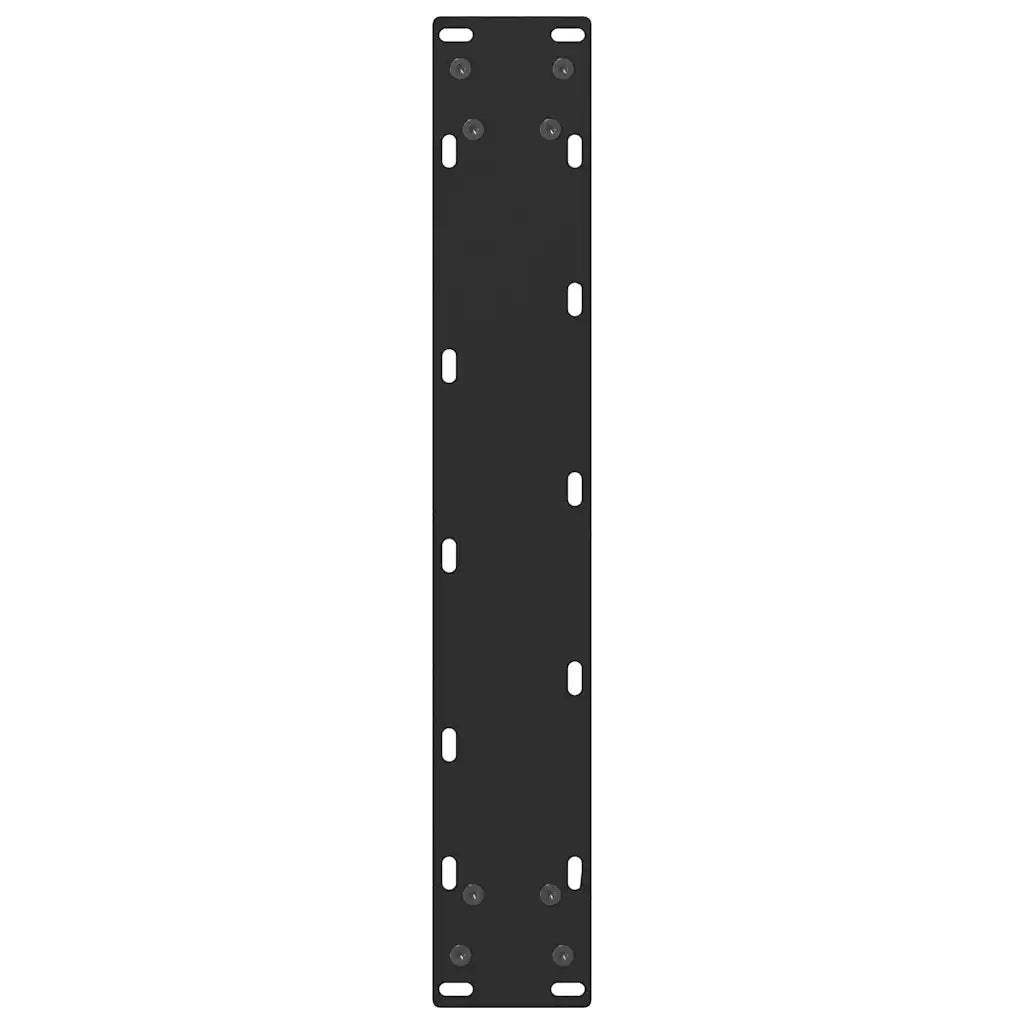 Gambe per tavolo da bar nere 2 pz 50x(110-111) cm in acciaio 4013352