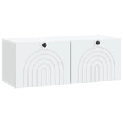 Mobile Porta TV da Muro Bianco 78,5 x 31 x 30 cm 898205