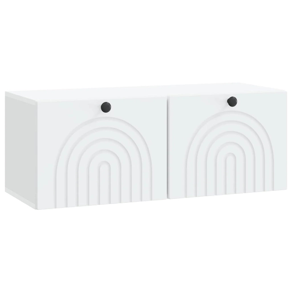 Mobile Porta TV da Muro Bianco 78,5 x 31 x 30 cm 898205