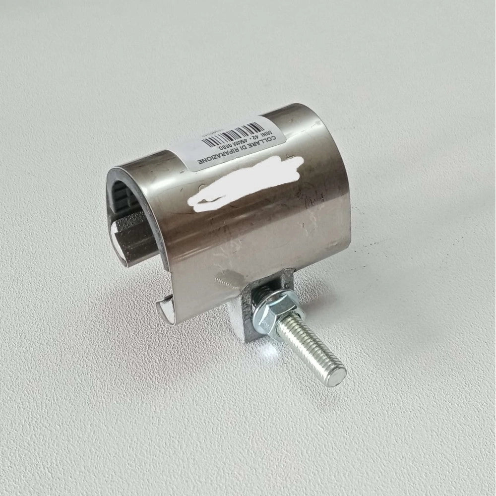 Collare di riparazione 87-93mm inox per tubi con un tirante