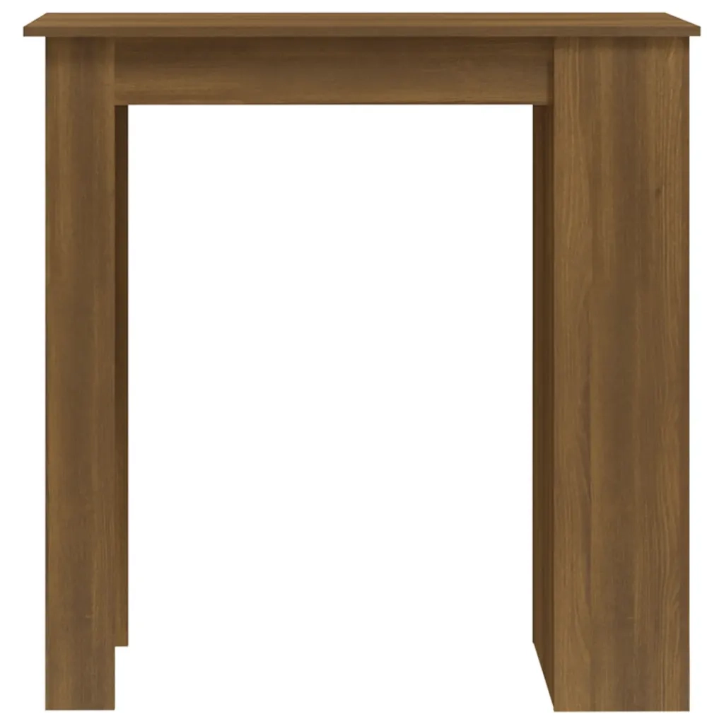Tavolino da Bar con Ripiani Marrone Rovere 102x50x103,5 cm 812968