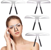 Wenkb integration 4 pezzi - Linea op portatile - Leggero in magnesio - Strumento di posizionamento a tre punti - Microblading - Trucco permanente per tatuaggio - Linea per sopracciglia