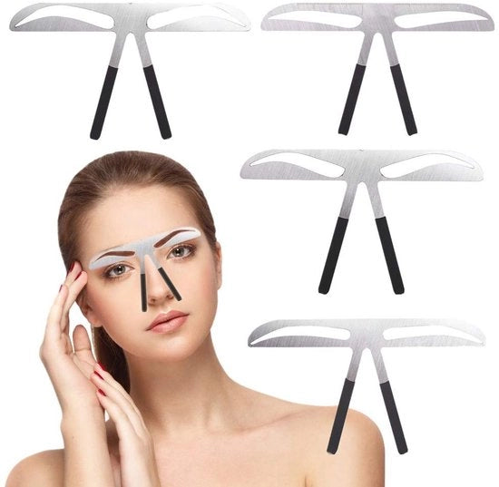 Wenkb integration 4 pezzi - Linea op portatile - Leggero in magnesio - Strumento di posizionamento a tre punti - Microblading - Trucco permanente per tatuaggio - Linea per sopracciglia