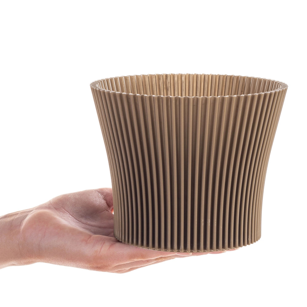Vaso da fiori KADAX 13 cm, copripianta, vaso da fiori in plastica color oro
