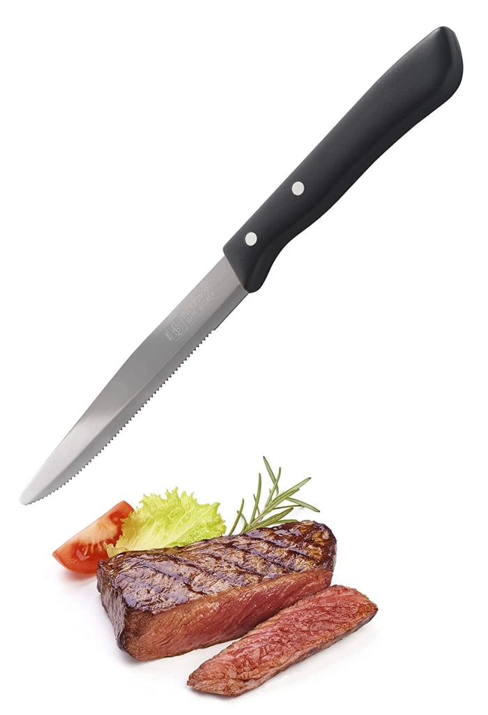 MAURY'S SET DA 6 COLTELLI PER PIZZA IN ACCIAIO INOX DI COLORE NERO
