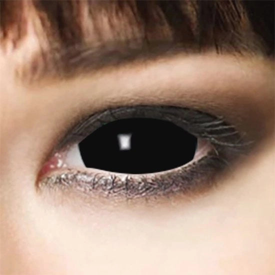 Lenti a contatto sclera nera per Halloween e cosplay -3,0 dioptria