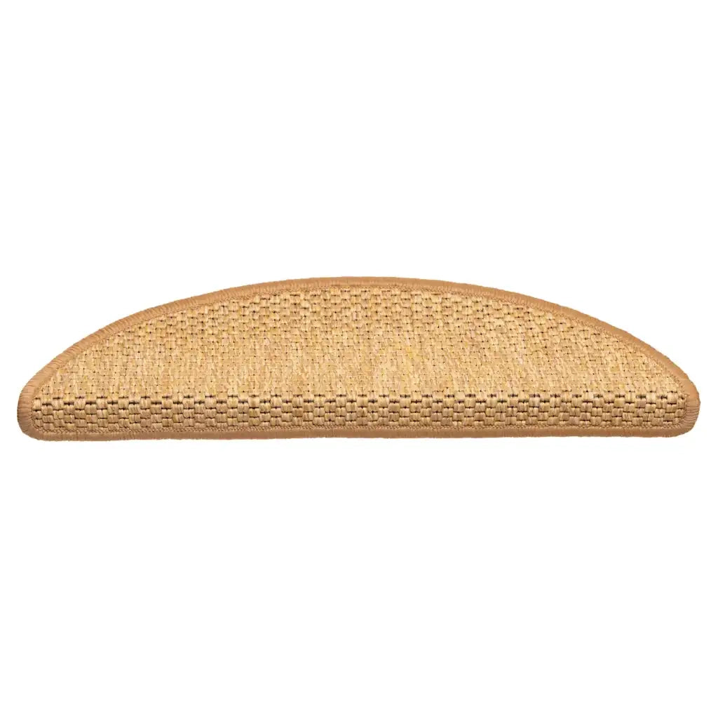 Tappeti Autoadesivi Scale Aspetto Sisal 15 pz 56x17x3 cm Sisal 326865