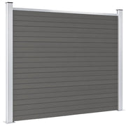 Pannello di Recinzione in WPC 180x146 cm Grigio 148982