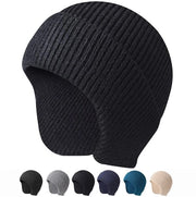 Cappello di lana per uomo - Inverno - Caldo - Lavorato a maglia - Leggero - Lavabile a mano - Sostenibile - Comodo - Beanie