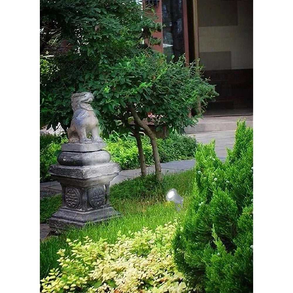 Trade Shop - Faretto Con Picchetto Per Esterno Da Giardino Con Staffa Parete Proiettore Es12 - Grigio