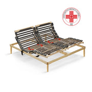Rete Venus Elettrica 160X190 26 doghe anti cigolio, 3 snodi, movimento motorizzato di testiera e pediera, sospensioni SEBS, |100% MADE IN ITALY - DETRAIBILE 19%|