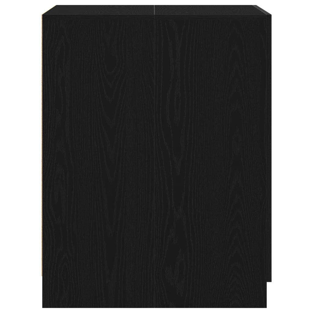 Mobile per Lavatrice  Rovere Nero 70,5x71,5x91,5 cm in legno ingegnerizzato