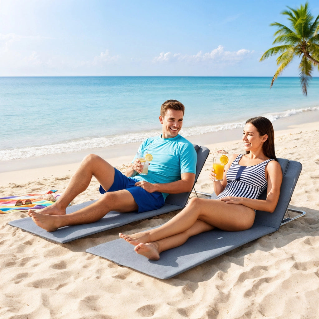 Tappeti da Playa 2 Pezzi ¨C zephmum ¨C Grigio Poliestere