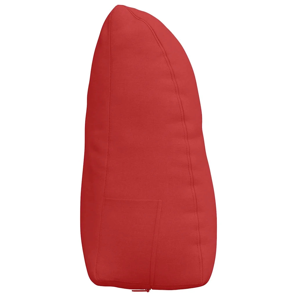 Cuscino per Schiena Rosso 60 x 24 x 50 cm Tessuto 42014395