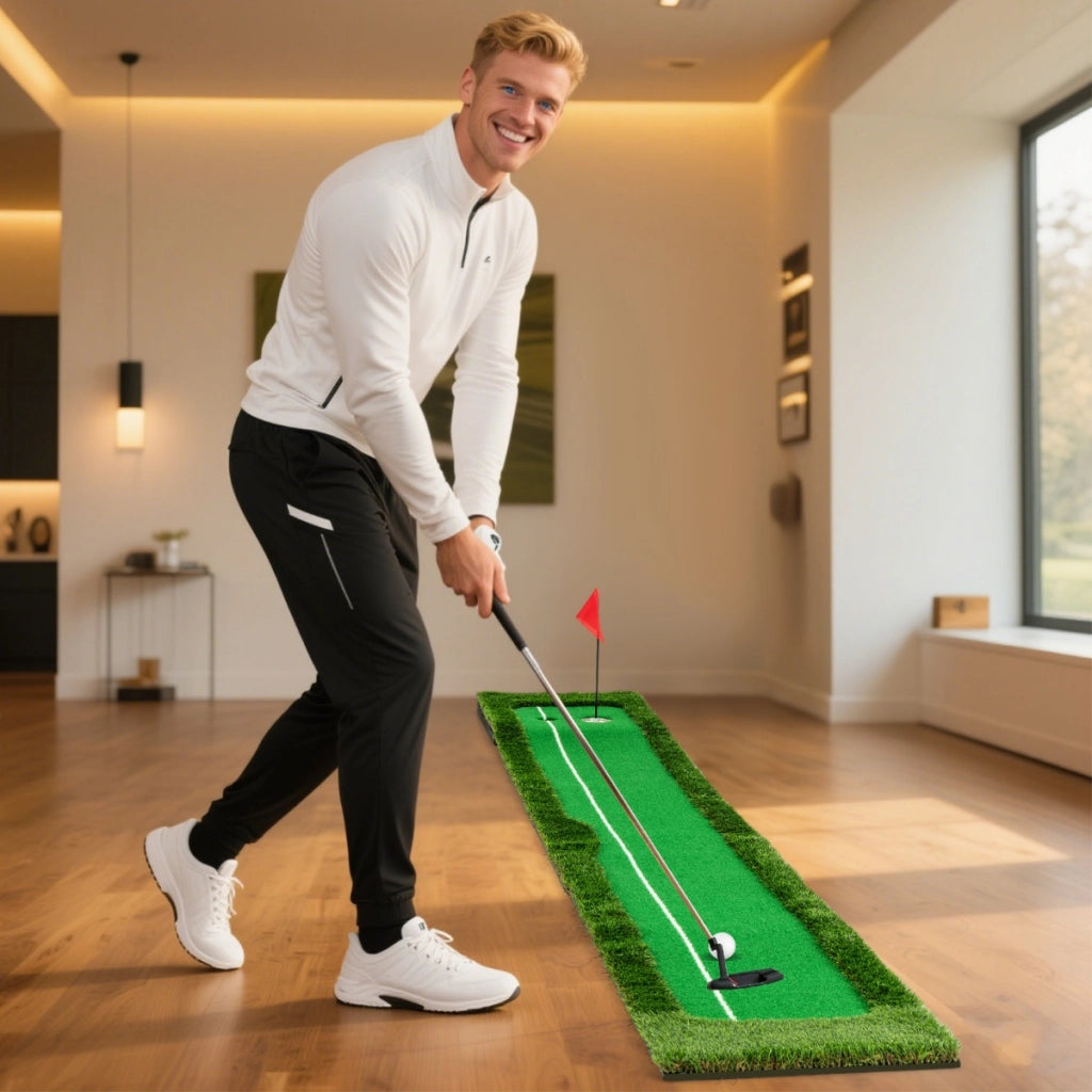 Tappetino da golf per interno ed esterno, Tappeto di pratica da golf con erba sintetica Verde