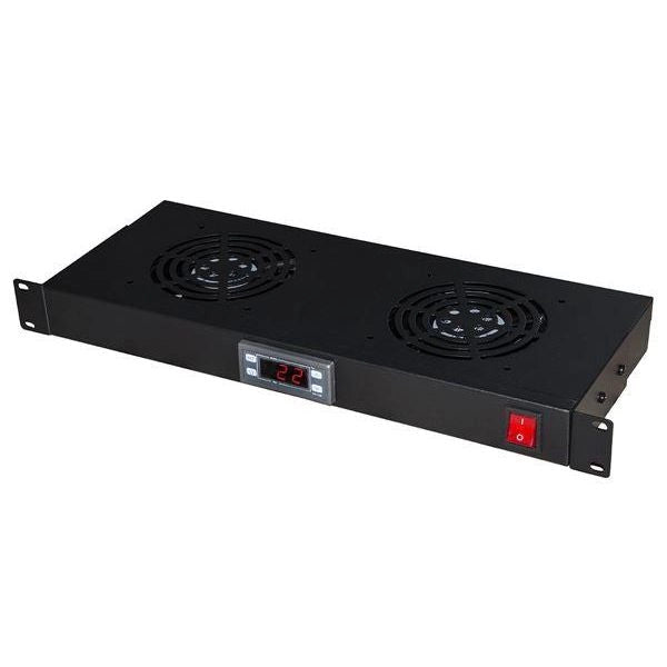 Modulo link 2 ventole raffreddamento con display nero - LKVENT2N