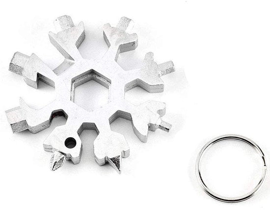 Multitool 18-in-1 in Acciaio Inossidabile - Chiave a Sospensione - Chiave a Lupo - Apripistoni - Strumento da Campo - Design Compatto
