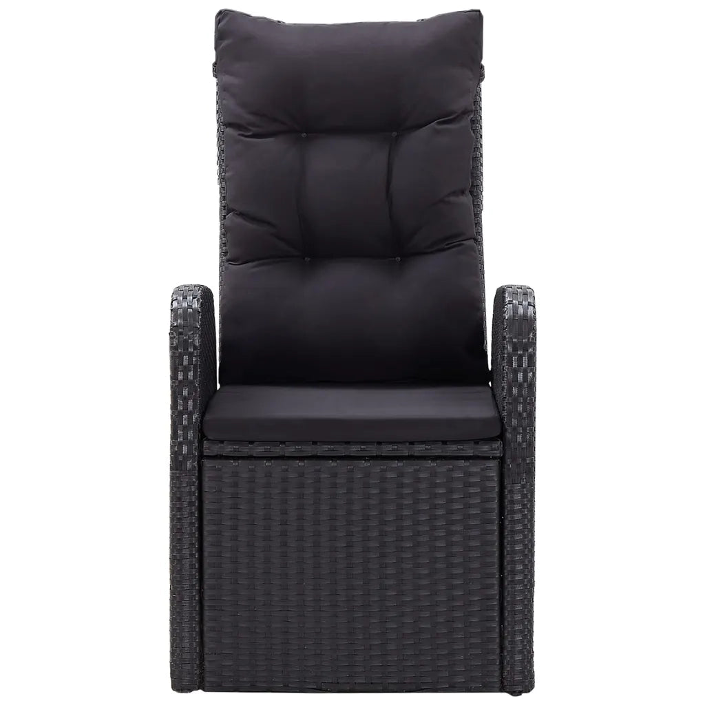 Set Mobili da Pranzo per Giardino 5 pz Nero 3072149
