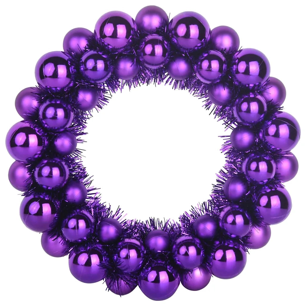 Corone di Palline di Natale 2 pcs Lillà 33 x 33 x 7 cm