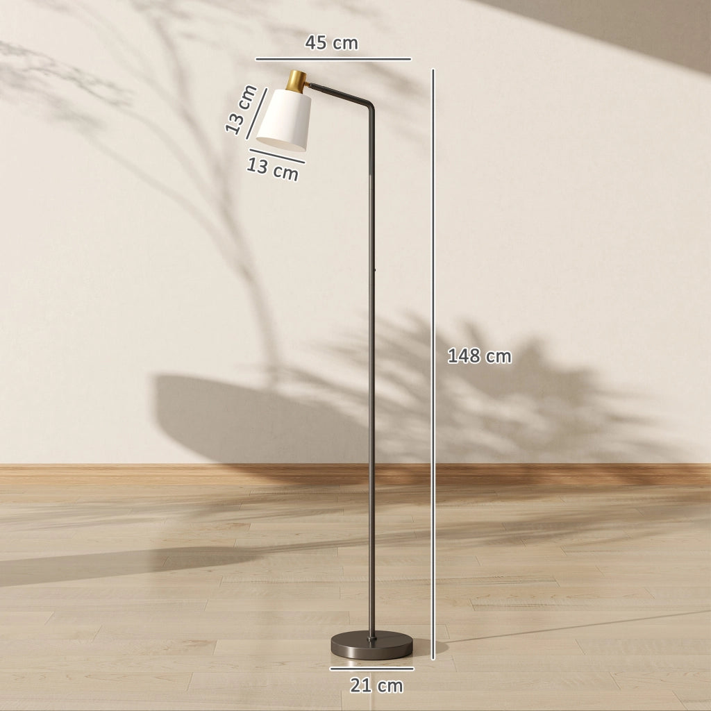 Lampada da Terra LED Girevole ¨C zephmum ¨C Nero 3000K 4000K 6500K