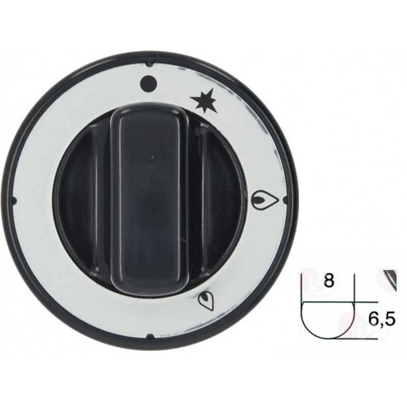 MANOPOLA POMELLO CUCINA BAR RISTORANTE INDUSTRIALE d. 70mm COMPLETA - UNIVERSALE