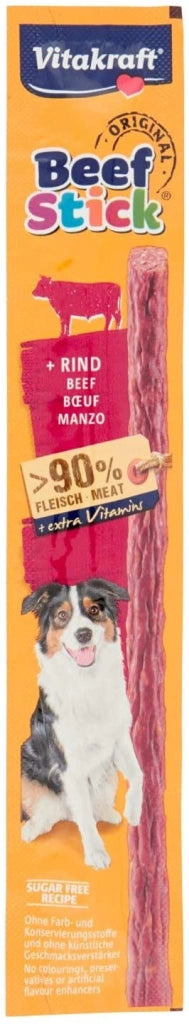 SET 50 BEEF-STICK SNACK PER CANI IN CONFEZIONE DA 12 GR CIASCUNO GUSTO MANZO