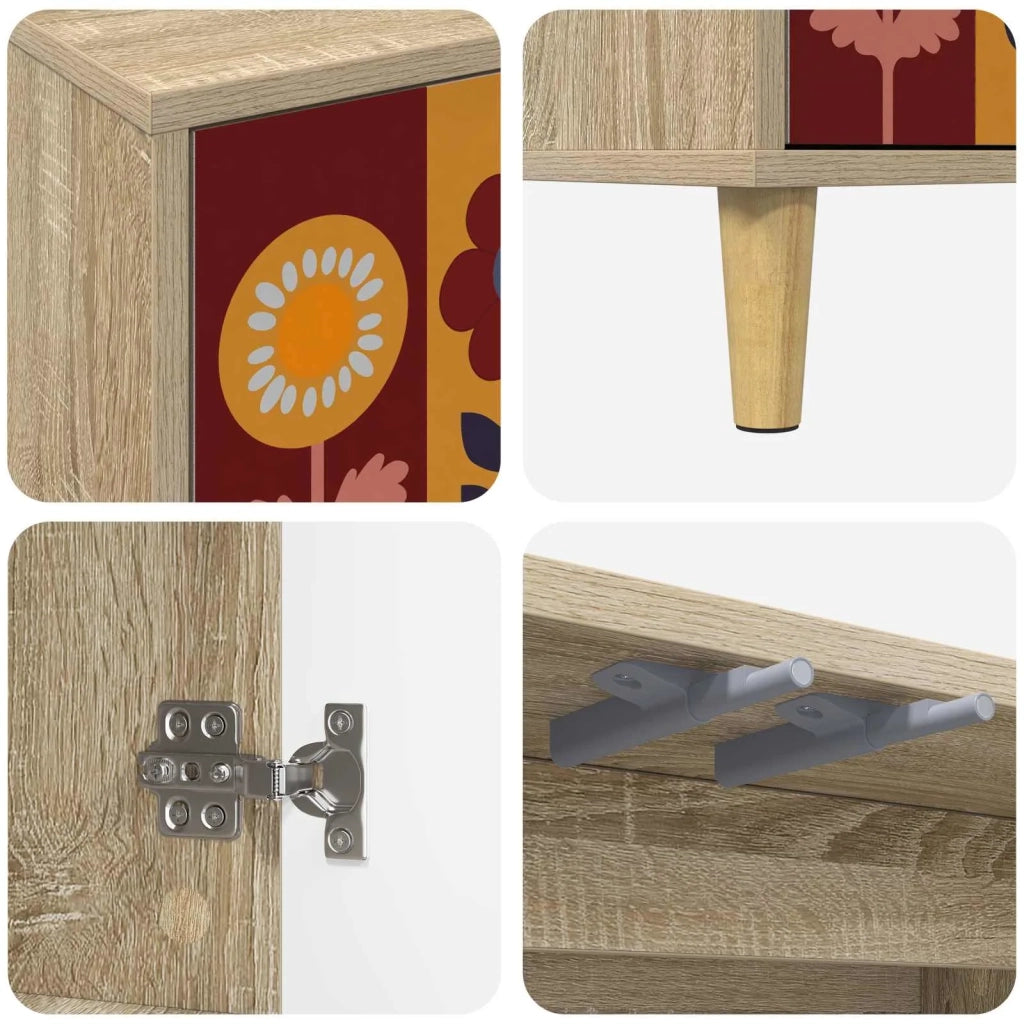 Mobile TV ESSEN 69 x 33 x 50 cm Sonoma Legno ingegnerizzato 8007002