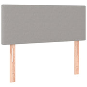 Testiera | Testata Grigio Chiaro 100x5x78/88 cm in Tessuto