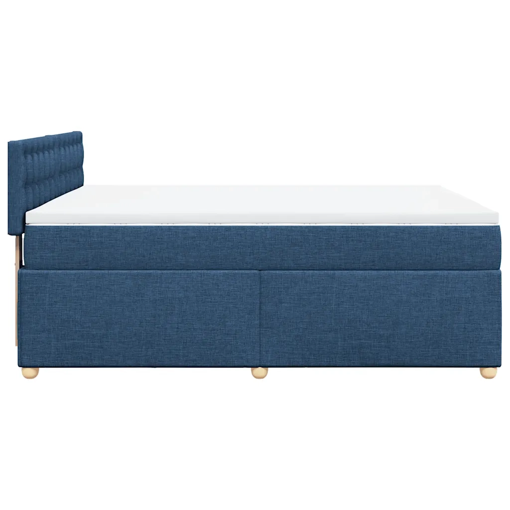 Giroletto a Molle con Materasso Blu 140x190 cm in Tessuto 3288995