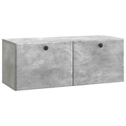Mobile Porta TV da Muro 78,5 x 31 x 30 cm Grigio Cemento