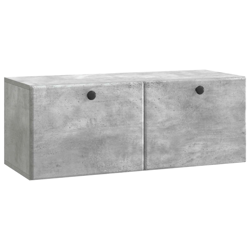 Mobile Porta TV da Muro 78,5 x 31 x 30 cm Grigio Cemento