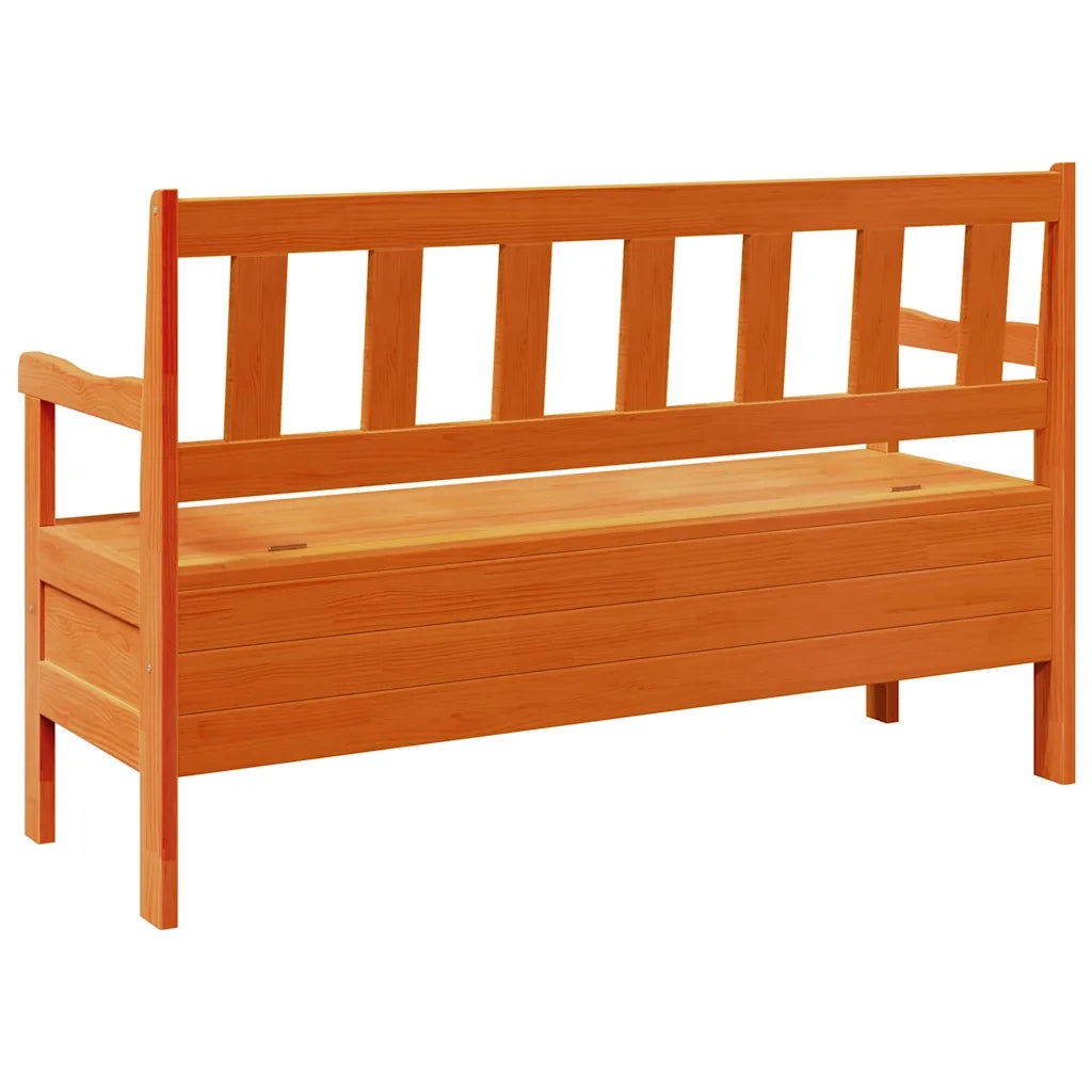 Panchina da esterno Marrone 119 x 44 x 76 cm Pino massello 4012184