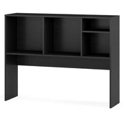 Scaffale da ufficio 94 x 25 x 73 cm con 4 scomparti elegante design contemporaneo in legno nero 20_0020122