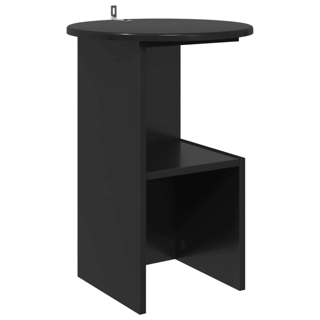 Tavolo laterale Rovere Nero Ø 39,5 x 55 cm Legno ingegnerizzato 8001038