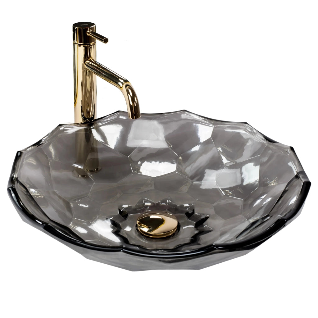 Lavabo Da Appoggio Rea Arctic Black