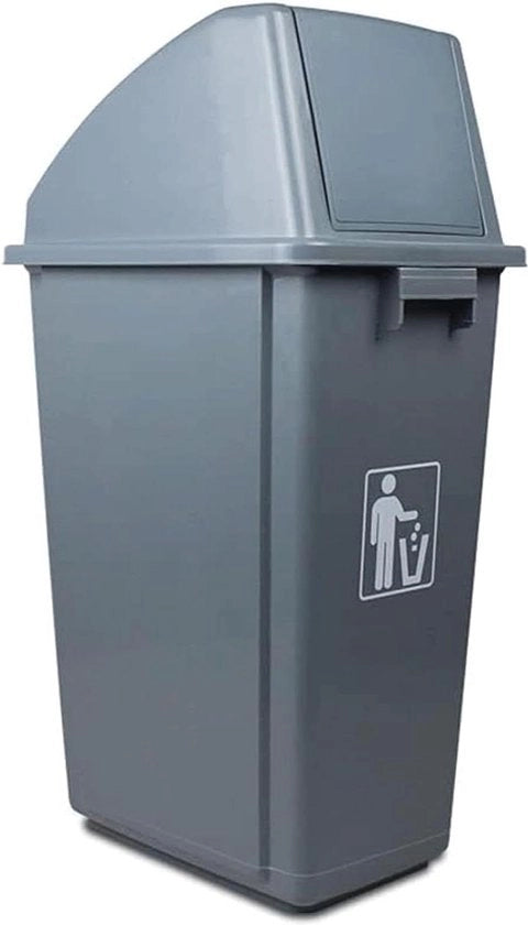 Contenitore di Rifiuti Resistentente allo Sfregamento Alto 60L-15.8 Spazio Interiore Scuola Contenitori di Rifiuti Outdoor 60 Litri