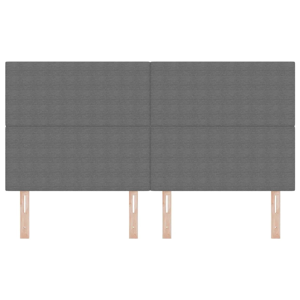 Testiera | Testata LED con Testiera | Testata Grigio chiaro 180 cm Tessuto in Cords