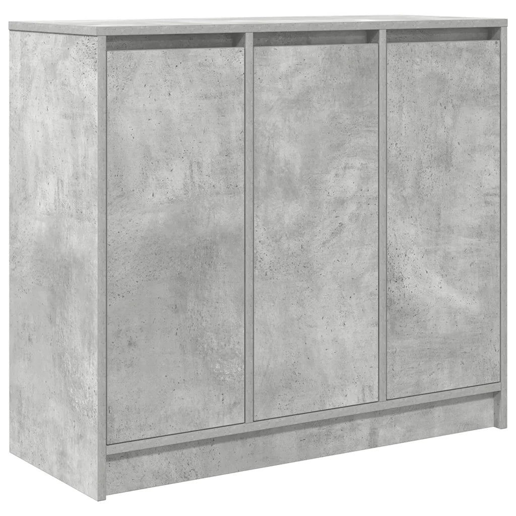 Credenza Grigio Cemento 85x34x76 cm in Legno Multistrato 861628
