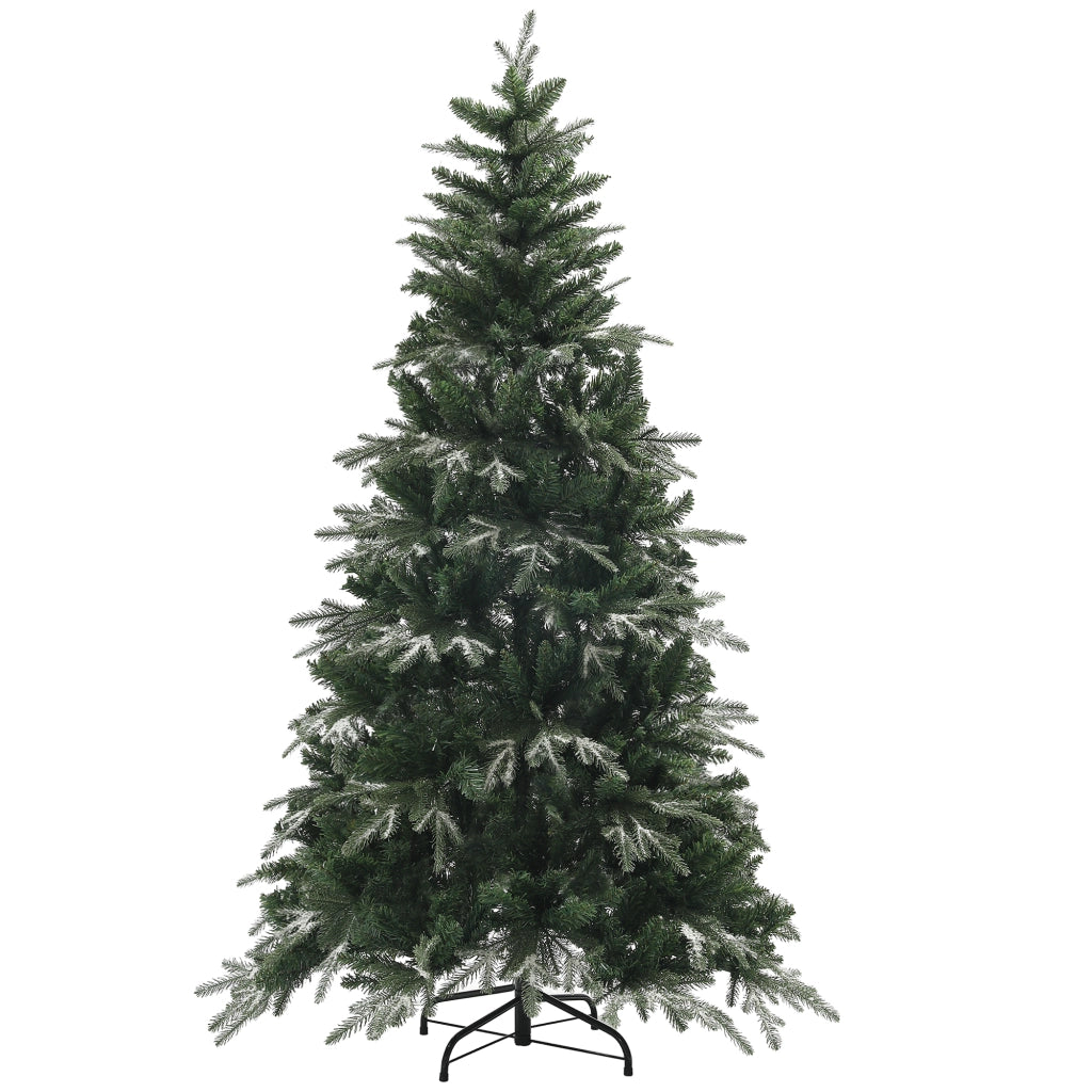 Albero di Natale Innevato con 850 Rami ¨C zephmum ¨C Verde, Plastica e Acciaio, ?110x180 cm