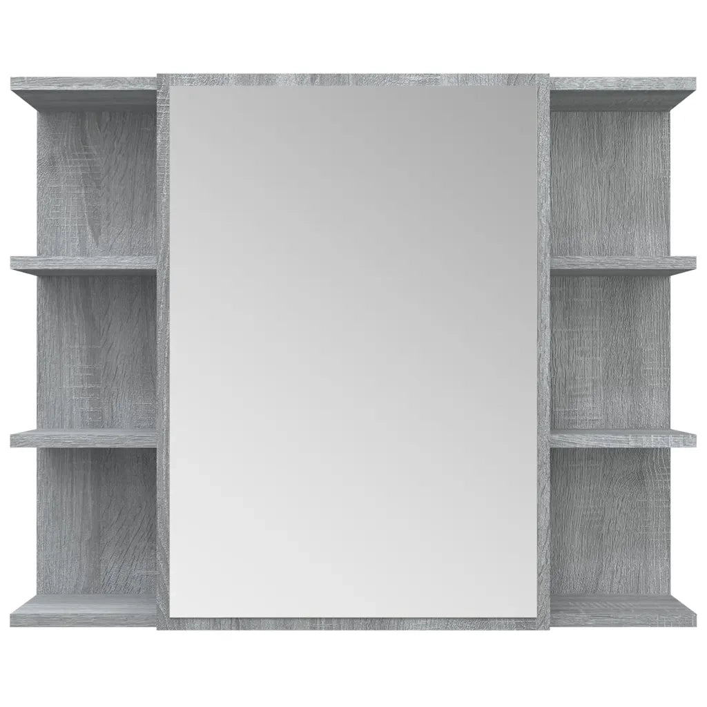 Mobile da Bagno | Armadio da bagno Grigio Sonoma 80x20,5x64cm in Legno Multistrato