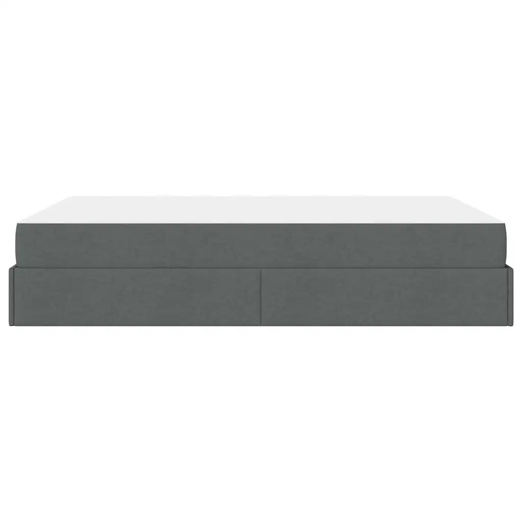 vidaXL Struttura del letto Grigio scuro 160 x 200 cm Tessuto